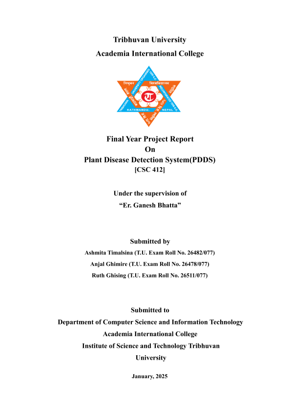 Plant Disease Detection System