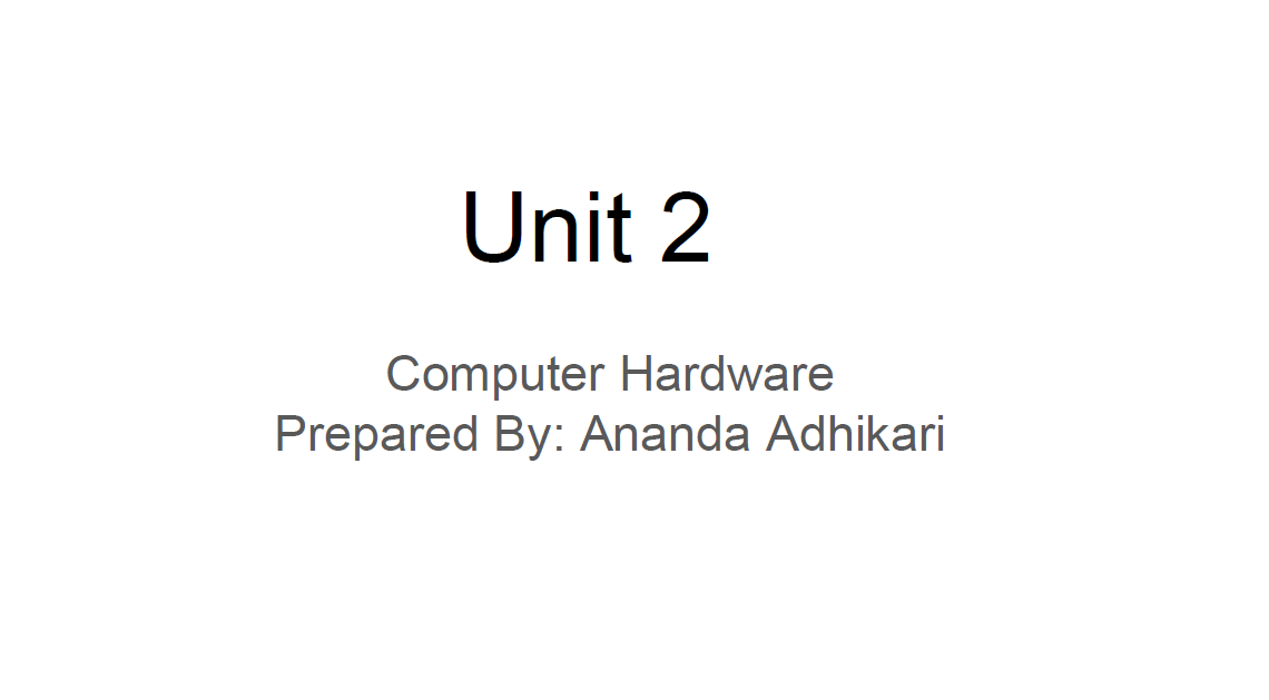 Computer Hardware