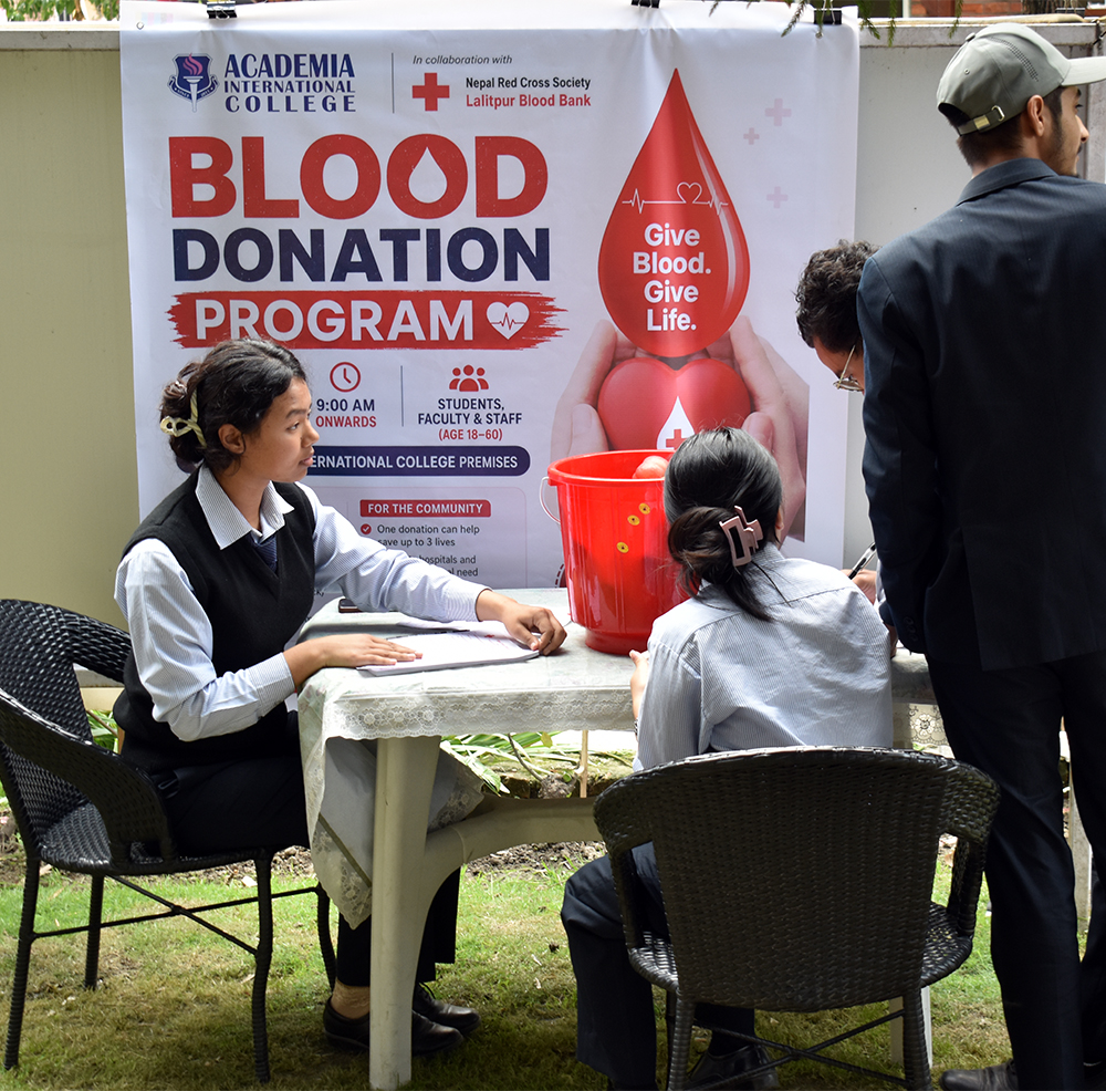 Blood Donation Program at Academia International College